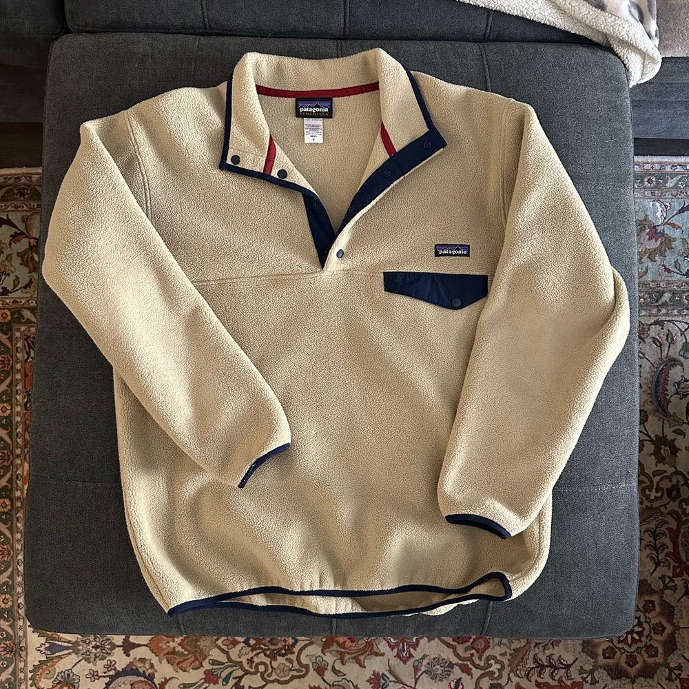 Patagonia Men's Cream Fleece Synchilla Sweater